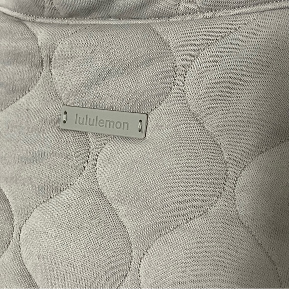 Lululemon Scuba Quilted Half Zip Sweatshirt Jacket Riverstone Size XS/S - Picture 5 of 7